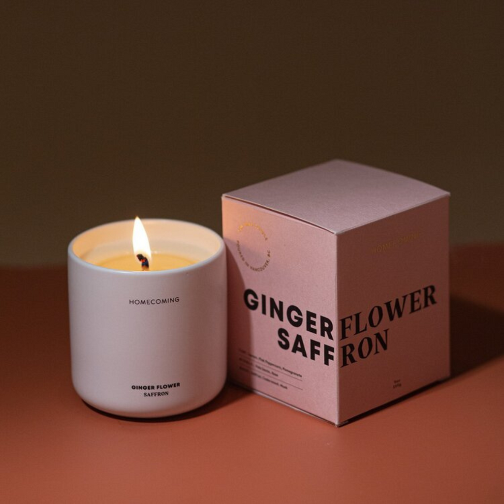Ginger Flower Saffron Soy Wax Candle